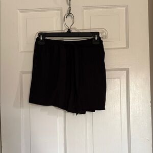 Tyche Black Women's Lounge Skort with Elastic Waist